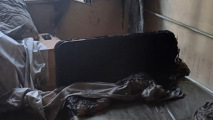 Ayvalık'ta öğrenci yurdunda yangın