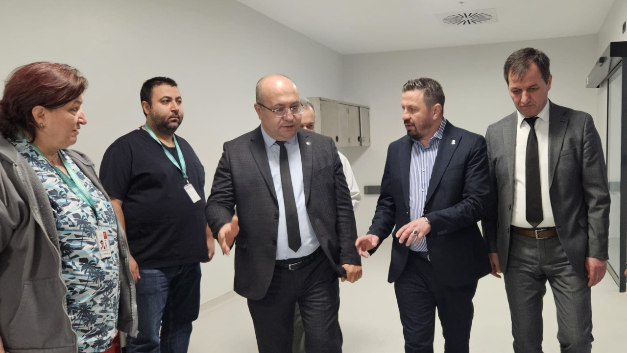 Başkan Aydemir'den Devlet Hastanesi yeni binaya ziyaret