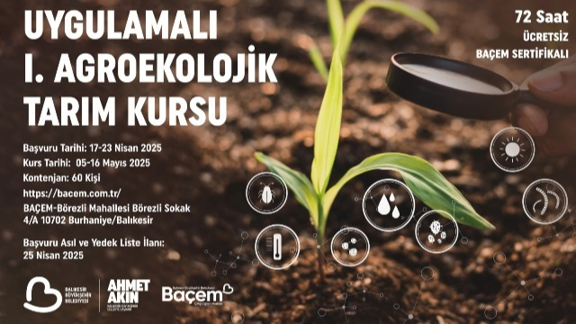 BAÇEM’den Uygulamalı Agroekolojik Tarım Kursu