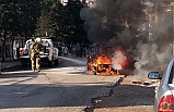 Elektrikli motor alev alev yandı