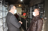 DÜKKANI YANAN ESNAFA  BURHANİYE BELEDİYESİ DESTEK OLDU