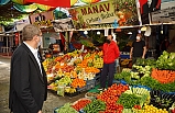 Başkan Ergin ile ayak üstü sohbet