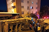 Bölge Trafik İstasyon Amirliği bahçesinde davetsiz kamyon