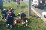 Edremit’te kadın karşıdan karşıya geçemedi
