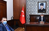 Vali Şıldak, Kaymakam Odabaş'ı kabul etti