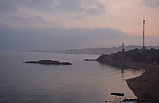 Ayvalık’ta sis ve puslu hava etkili oldu