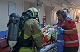 Edremit’te hastanede yangın, tatbikat çıktı  