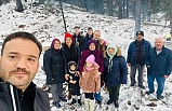 Kazdağlarında kar keyfi