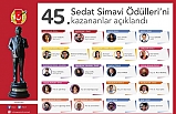 TGC 45. Sedat Simavi Ödülleri açıklandı
