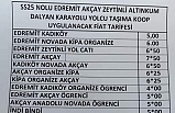 AKÇAY EDREMİT TOPLU TAŞIMA ÜCRETLERİ ZAMLANDI