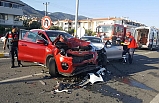 Edremit'te karayolu savaş alanına döndü