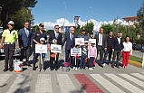 Burhaniye'de yaya çizgisine dikkat çekildi