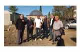 Burhaniye’de hafriyat sırasında kemiklerin çıkması üzerine inşaat durduruldu