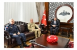 Tümgeneral Okyar'dan Vali Hasan Şıldak'a  Ziyaret 