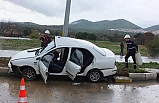 Burhaniye'de kaza geçiren öğretmenler yaralandı