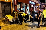 Balıkesir'de kaza üstüne kaza. Kandan etkilenen sürücü kaldırıma çıkarak durdu