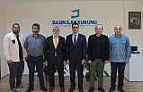 Gazeteciler Cemiyeti yönetiminden BİK Şube Müdürüne "hayırlı olsun" ziyareti