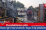 Akçay’da sabaha karşı yangın kundaklama çıktı