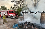 Sındırgı'da toprak fırında korkutan yangın
