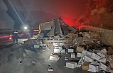Susurluk'taki kazada yol pamuk tarlasına döndü