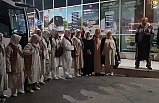 Ayvalıklı umreciler dualarla kutsal topraklara uğurlandı