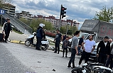 Edremit’te kamyon motosiklete çarptı