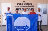 Ayvalık’ta göndere mavi bayrak çekildi