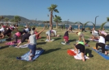 Burhaniye'de kadınlar sabah sporunda buluştu