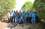 Büyükşehir, zeytinlikleri suya kavuşturmaya devam ediyor