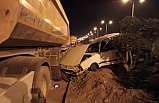 Havran’da otomobil kamyona çarptı: 1 yaralı
