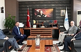 Yüksel, Onyedi Eylül Üniversitesi'nde Boz'u ziyaret etti