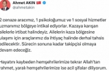Başkan Akın: ''Ekiplerimiz kaza bölgesinde''