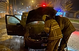 Karesi’de otomobil yangını