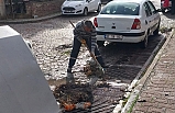 Ayvalık'ta yağmurun ardından dip bucak temizlik…