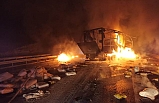 Balıkesir Savaştepe'de kaza: Tır ile kamyonet çarpıştı, araçlar alev aldı