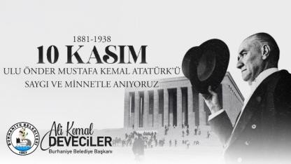Burhaniye Belediyesi 10 Kasım mesajı yayınladı