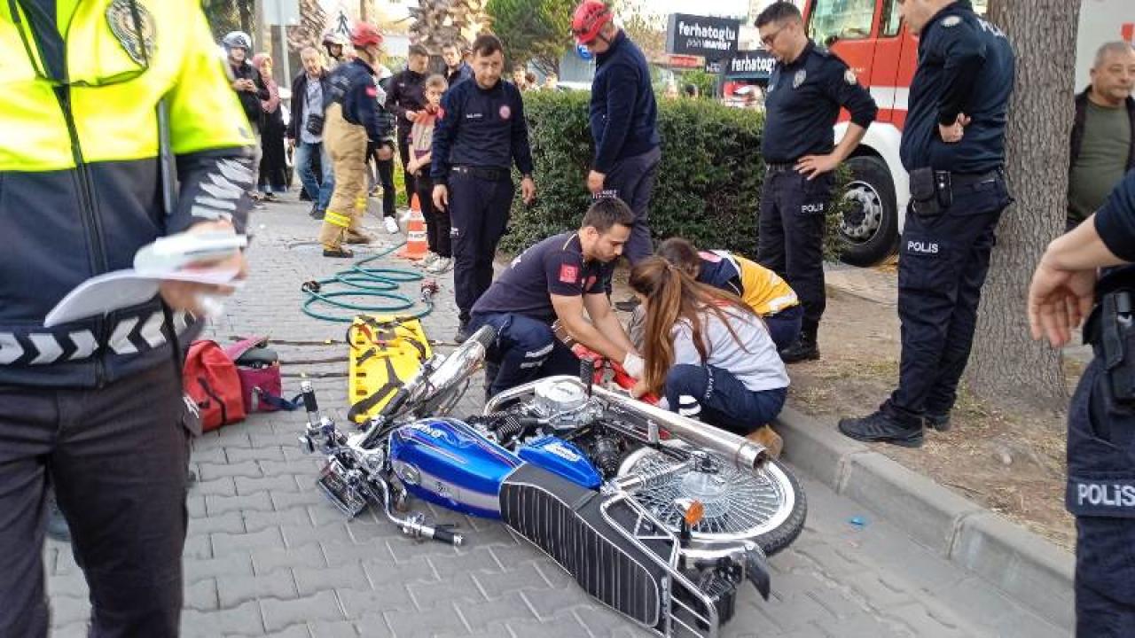 Edremit'te motosiklet kazası: Yaralı sürücü kurtarıldı