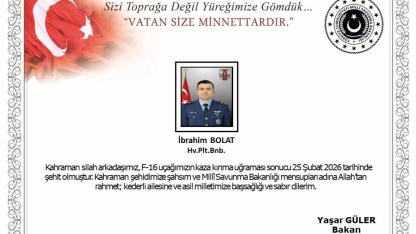 Şehit F-16 Pilotunun kimliği belli oldu: Şehit Binbaşı İbrahim Bolat kimdir?