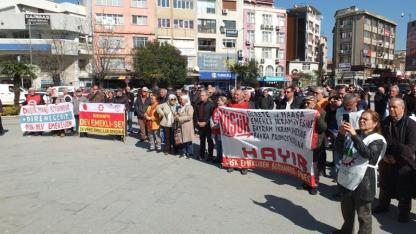 Burhaniye’de laiklik eylemi