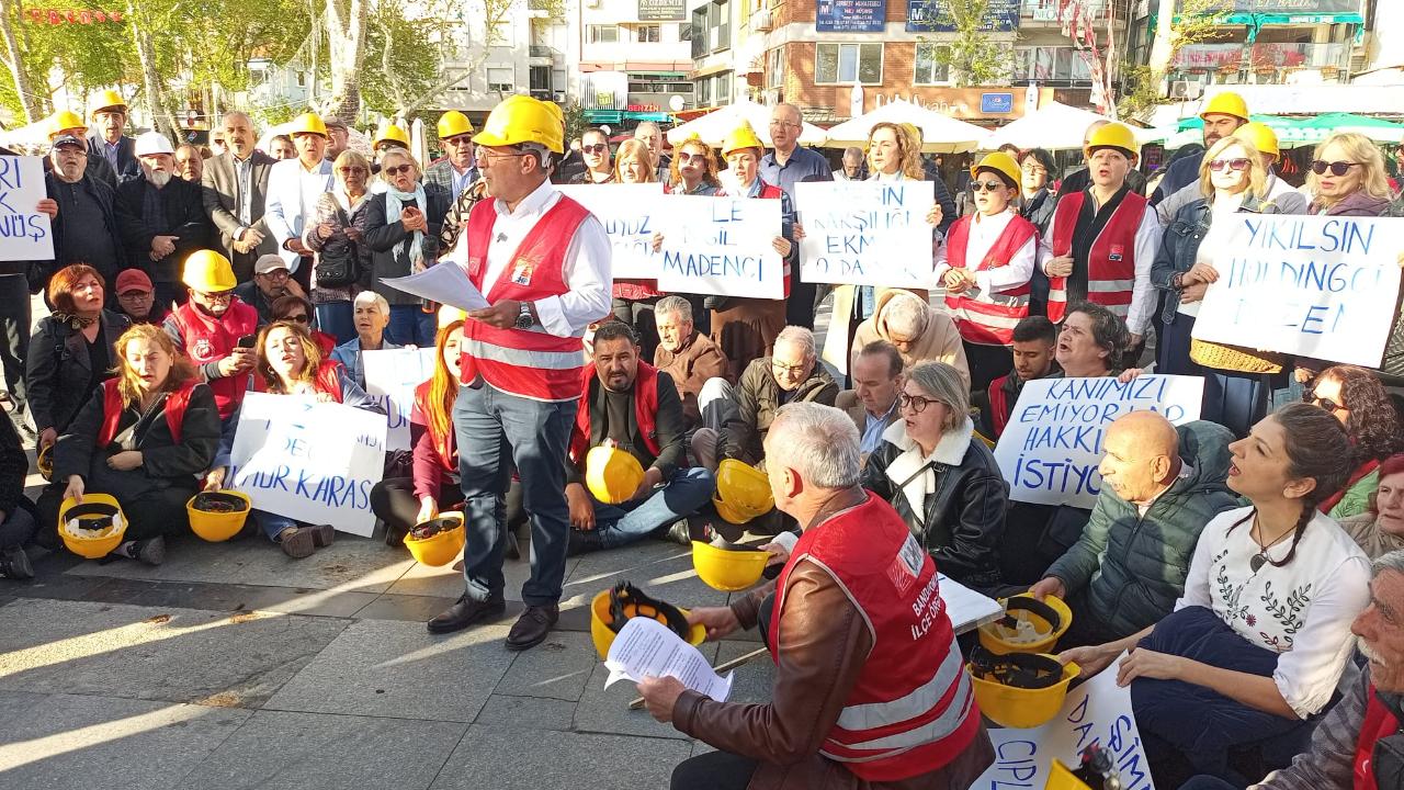 Doruk maden işçilerine Bandırma’dan destek