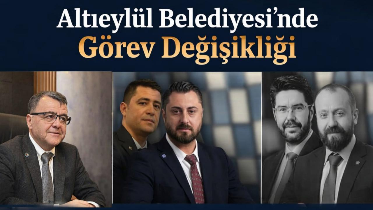 Teşekkürlü veda. Altıeylül Belediyesi’nde Görev Değişikliği