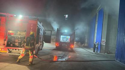 Bandırma’da depo yangını