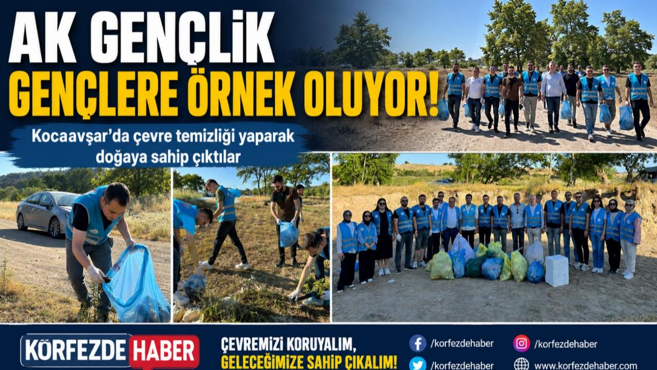 AK Gençlik Durmuyor: Kocaavşar'da Çer Çöp Toplayıp Çevreye Sahip Çıktılar