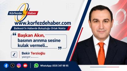 Balıkesir'de Ahmet Akın istenen arınma çabasına sessiz kalmamalı..