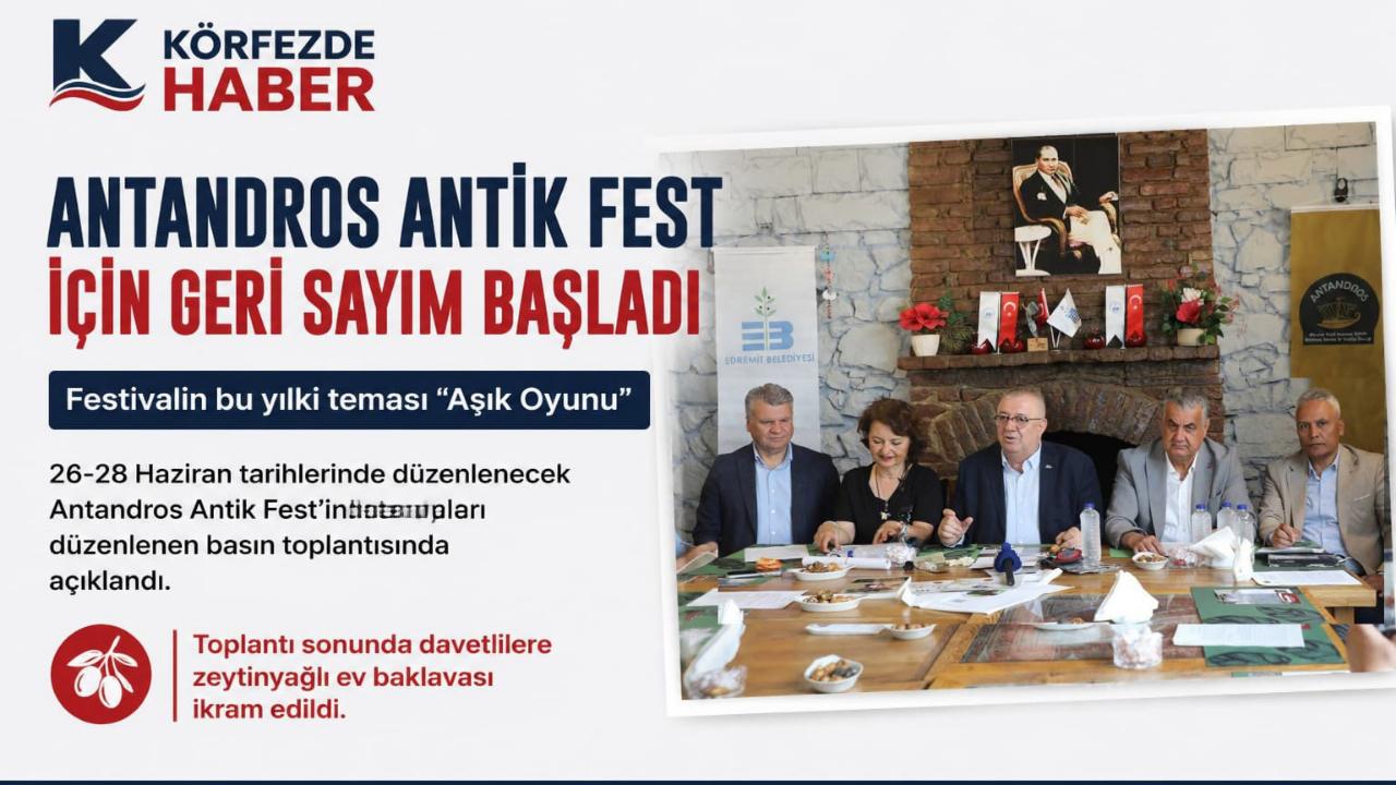Antandros Antik Fest'e Zeytinyağlı Baklavalı Lansman
