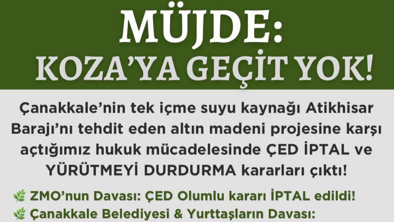 Atikhisar'ı koruyan karar: ÇED iptal edildi