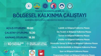 Bandırma'da Bölgesel Kalkınma Çalıştayı Düzenlenecek