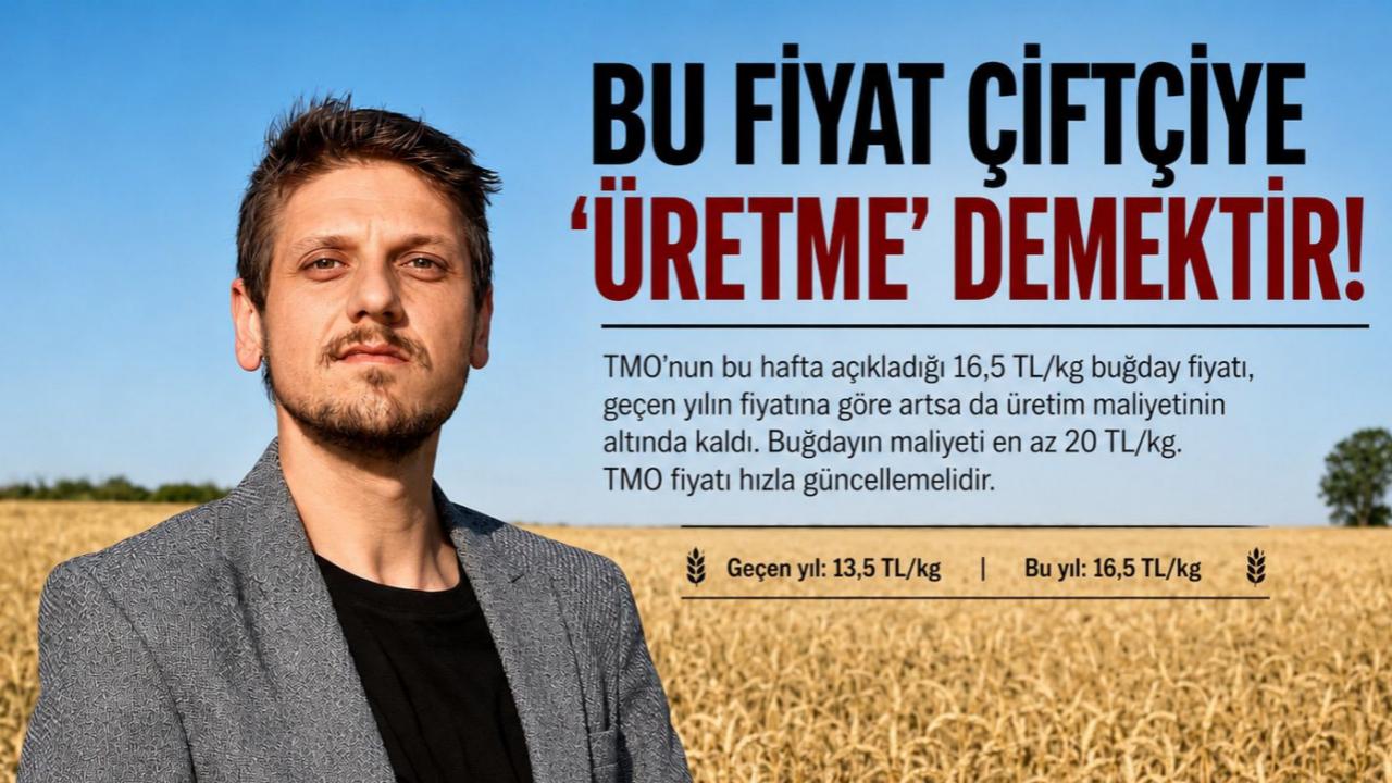 “Bu Fiyat Çiftçiye ‘Üretme’ Demektir!”