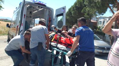 Burhaniye’de meydana gelen trafik kazasında bir kişi yaralandı