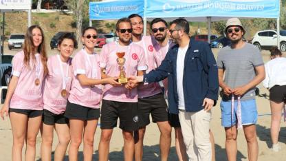 Burhaniye’de Plaj Korfbol Türkiye Şampiyonası yapıldı
